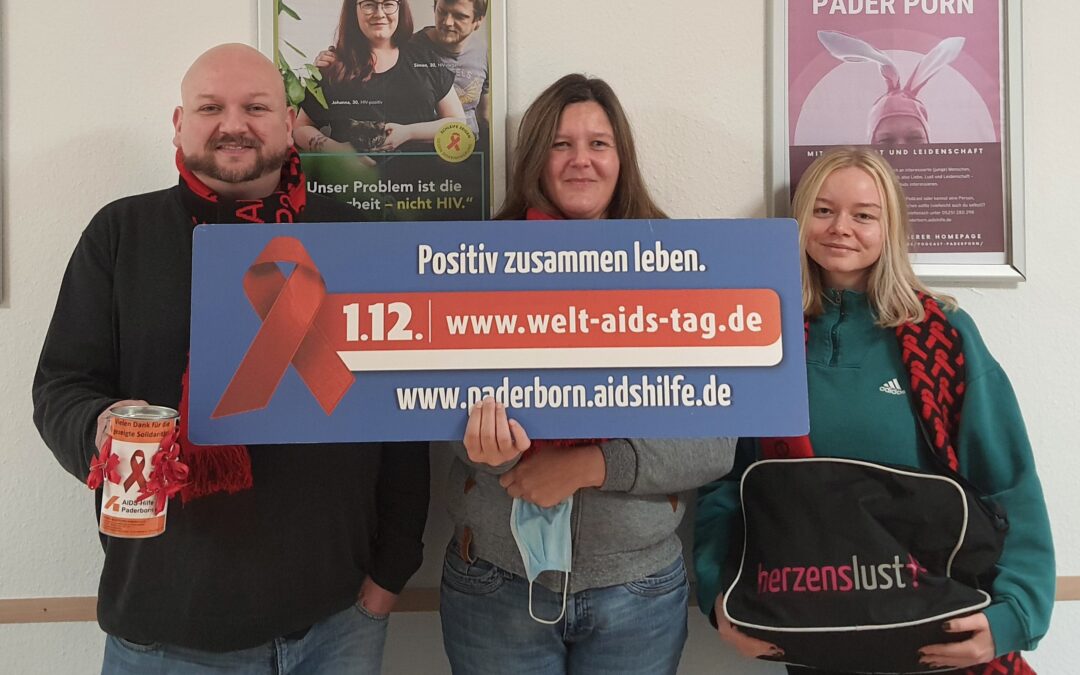 Welt Aids Tag 2021 Thorsten Driller Bianca Schröder und Zoe Bunse